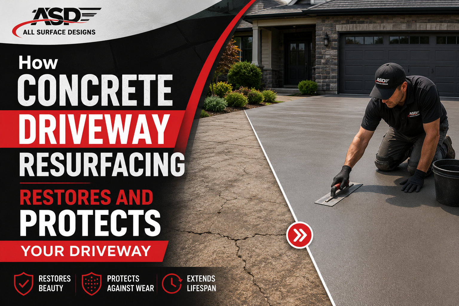 How Concrete Driveway Resurfacing Restores and Protects Your Driveway