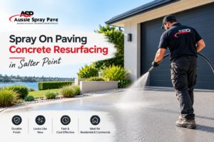 Spray On Paving Concrete Resurfacing in Salter Point